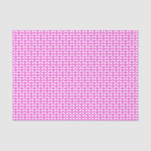 preppy pink elephant safari jungle Africa Tissue Paper (Front)