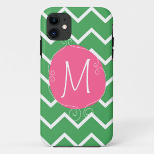 Preppy Pink Green Case -Mate iPhone 5 Mally Mac