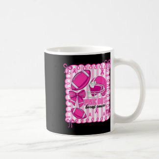 Preppy Pink Out Footll Tackle Breast Cancer Awaren Coffee Mug
