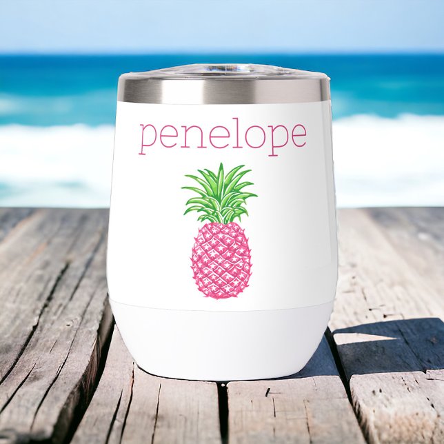 Preppy Pink Pineaaple Personalised  (Creator Uploaded)