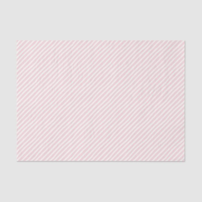 Preppy Pink Striped Tissue Paper (Front)