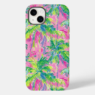 Preppy Pink Tropical Case-Mate iPhone 14 Plus Case