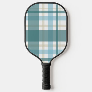 Preppy Plaid – Coastal Green Pickleball Paddle