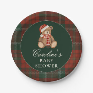 Preppy Polo Bear Baby Shower Paper Plates