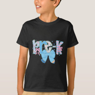 Preppy Pre-k Back To School Floral Teachers T-Shirt