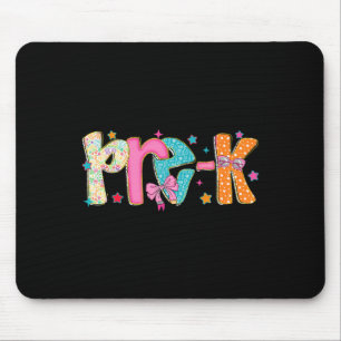 Preppy Pre-k Back To School Pre-k Grade Teachers R Mouse Mat