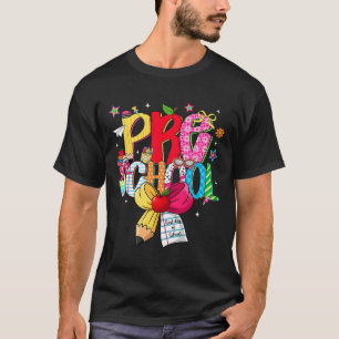 Preppy Preschool Dream Team Back To School Teacher T-Shirt