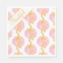 Preppy Pumpkin Bows Thanksgiving Celebration Party