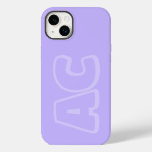 Preppy Purple Monogram Case-Mate iPhone 14 Plus Case