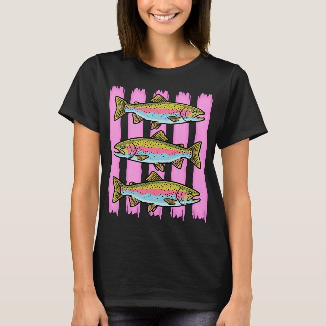 Preppy Rainbow Trout  T-Shirt (Front)