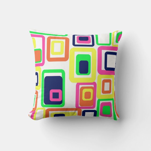 Preppy Rectangles Cushion (Front)