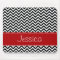 Preppy Red and Black Chevron Zigzag Personalised