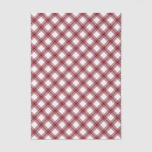 Preppy Red Argyle Plaid Tissue Paper