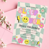Preppy Sage Green Y2K Sleep Over Birthday