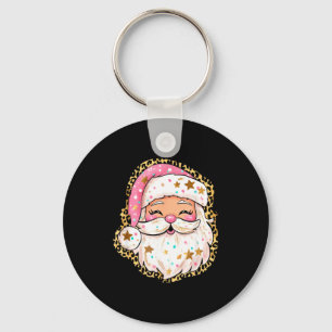 Preppy Santa - Christmas - Funny Christmas - Happy Key Ring