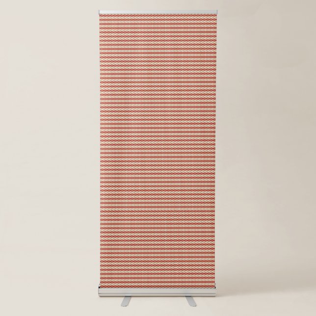 Preppy School Year Geometric Design Retractable Banner (Front)