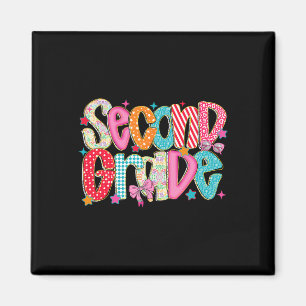 Preppy Second Grade Back To School 2nd Grade Teach Magnet