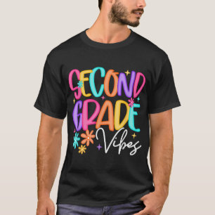 Preppy Second Grade Vibes Back To School 2Nd  T-Shirt