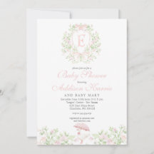 Preppy Silly Goose Girl Baby Shower Invite