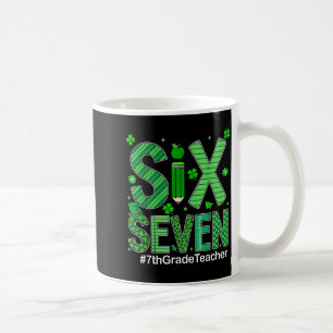 Preppy six seven 67 funny st patricks day 7th grad coffee mug