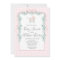Preppy Southern baby carriage baby shower invite