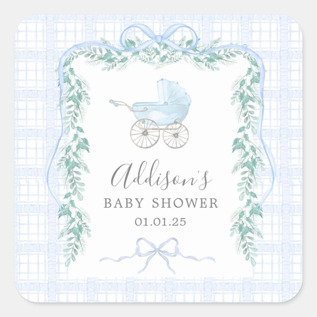 Preppy Southern baby carriage Sticker (Front)