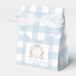Preppy Southern Blue Boy Bunny Baby Shower Favour Box