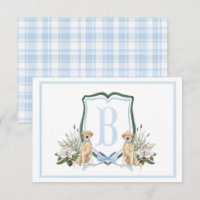 Preppy Southern Blue Boy Dog Baby Shower