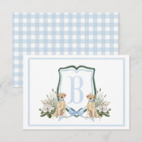 Preppy Southern Blue Boy Dog Baby Shower