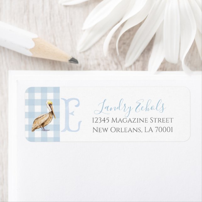 Preppy Southern Blue Boy Pelican Baby Shower (Insitu)