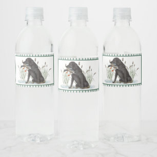 Preppy Southern Duck Hunter Baby Shower  Water Bottle Label