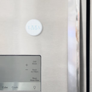 Preppy Southern Gingham Monogram Graduation Magnet