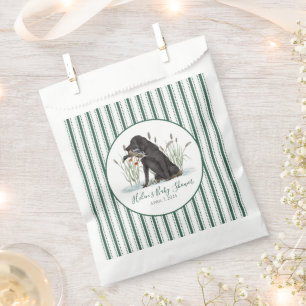 Preppy Southern Green Boy Dog Baby Shower Favour Bags