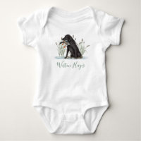 Preppy Southern Green Duck Dog Boy Baby Shower
