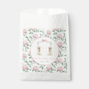 Preppy Southern Pink Girl Dog Baby Shower Favour Bags