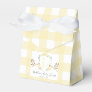 Preppy Southern Yellow Stork Baby Shower Favour Box