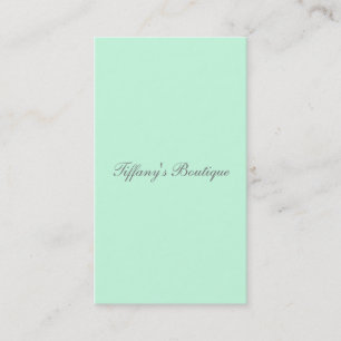 preppy spring colour pastel seafoam green mint business card