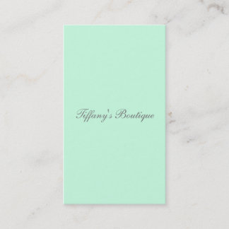 preppy spring colour pastel seafoam green mint business card