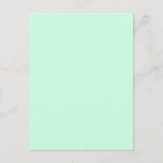 preppy spring colour pastel seafoam green mint postcard