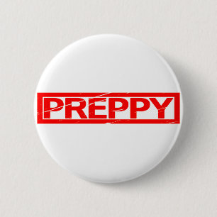Preppy Stamp 6 Cm Round Badge