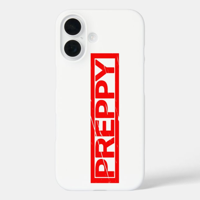 Preppy Stamp Case-Mate iPhone Case (Back)