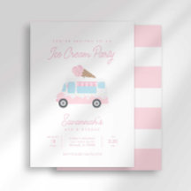 Preppy Stripe Sweet Ice Cream Birthday Social