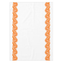 Preppy Summer Citrus Orange Slice Border