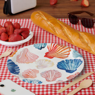 Preppy Summer - Seashell Paper Plates