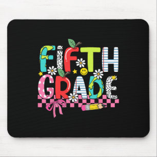 Preppy Supplies Fifth Grade Happy Last Day Of Scho Mouse Mat
