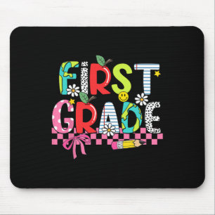 Preppy Supplies First Grade Happy Last Day Of Scho Mouse Mat