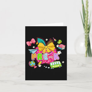 Preppy Supplies Pre-k Happy Last Day Of School Kid Card