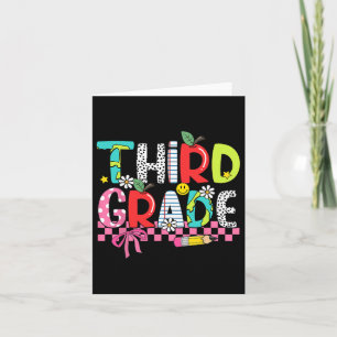 Preppy Supplies Third Grade Happy Last Day Of Scho Card