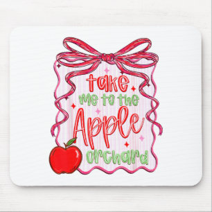 Preppy Take Me To The Orchard Coquette Bow Mouse Mat