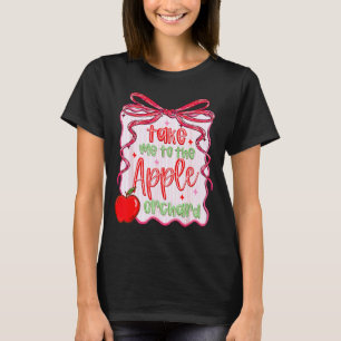 Preppy Take Me To The Orchard Coquette Bow  T-Shirt